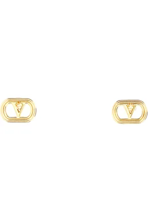 VALENTINO Gold metal Ovalette earrings