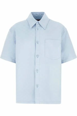 Gucci Pastel light blue cotton shirt