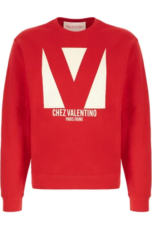 VALENTINO Red cotton sweatshirt
