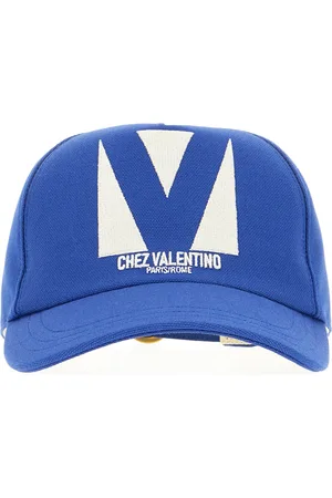 VALENTINO Electric blue cotton baseball cap