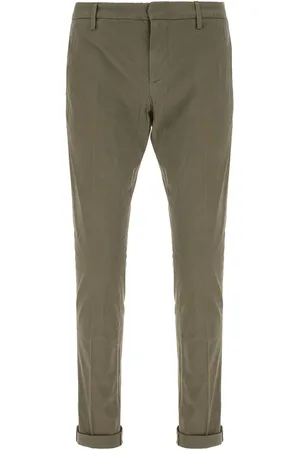 Dondup Embroidered stretch lyocell blend pants
