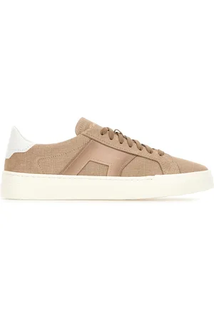 santoni Cappuccino fabric sneakers