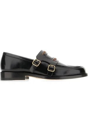 Marni Black leather loafers