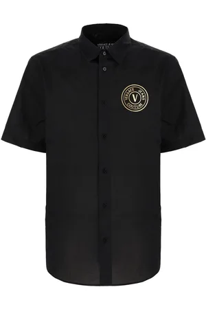 VERSACE Black poplin shirt