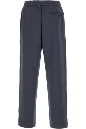 Fendi Navy blue cotton joggers