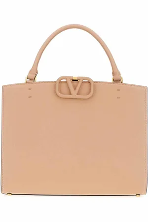 VALENTINO Skin pink leather shopping bag