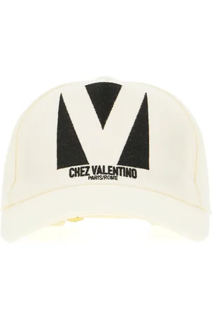 VALENTINO Ivory cotton baseball cap