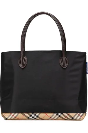 Burberry 20th Nova Check Trimmed Nylon Tote