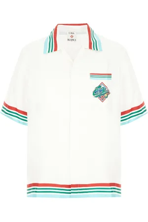 Casablanca White Casa Way silk shirt