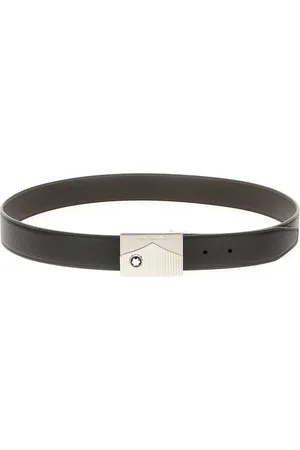 Montblanc Black leather reversible belt