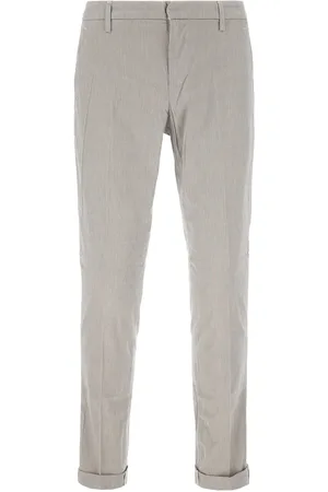 Dondup Embroidered stretch lyocell blend pants