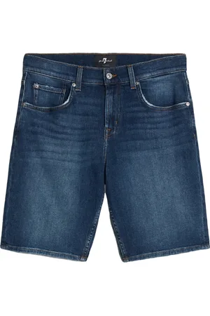 7 for all Mankind Regular Shorts Ticket Dark Blue