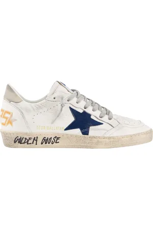 Golden Goose Heren Ball Star Sneaker Wit/Blauw