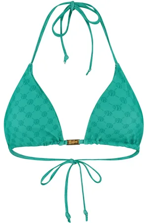 Malelions Women Tara Monogram Bikini Top