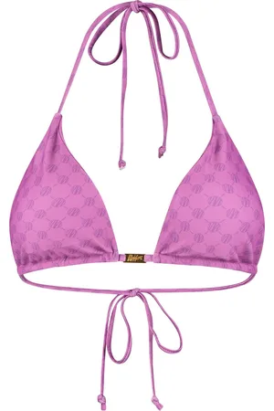 Malelions Women Tara Monogram Bikini Top