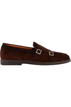 santoni Heren Double-Buckle Loafer