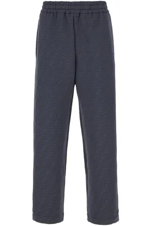 Fendi Navy blue cotton joggers