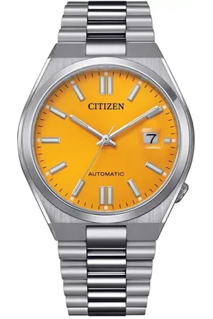 Citizen Horloge NJ0150-81Z Staal Automaat 50m Waterdicht met Saffierglas en Gele Wijzerplaat 40mm