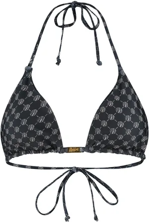 Malelions Women Tara Monogram Bikini Top