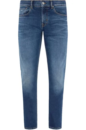 7 for all Mankind SlimTap Lux Per Cadenza Dark Blue