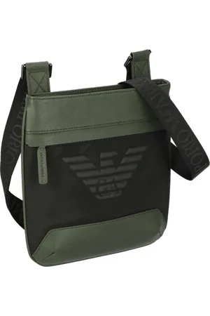 Emporio Armani Saffiano Print Eagle Green
