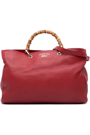 Gucci 2016-2024 Large Calfskin Bamboo Shopper Sachel