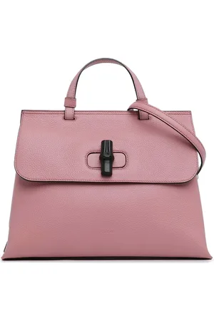 Gucci 2000-2015 Medium Leather Bamboo Daily Satchel
