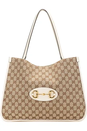 Gucci 2016-2024 Medium GG Canvas Horsebit 1955 Tote