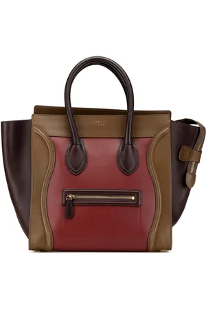 Céline 2002 Mini Tricolor Leather Luggage Tote