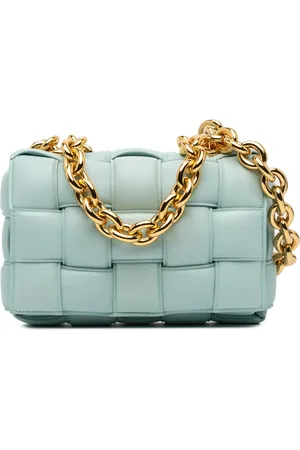 Bottega Veneta 2012-2024 Nappa Intrecciato Padded Chain Cassette Satchel