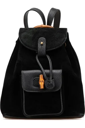 Gucci 20th Bamboo Suede Backpack