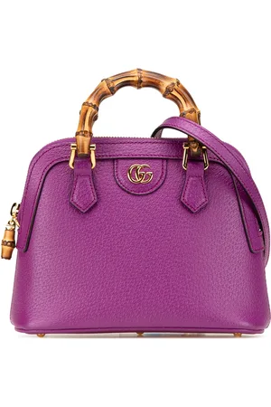 Gucci 2000-2015 Mini Dollar Calfskin Bamboo Diana Dome Satchel