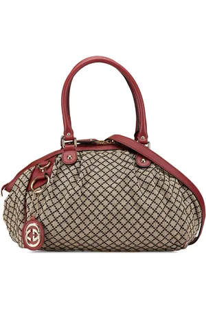 Gucci 2000-2015 Diamante Canvas Sukey Satchel