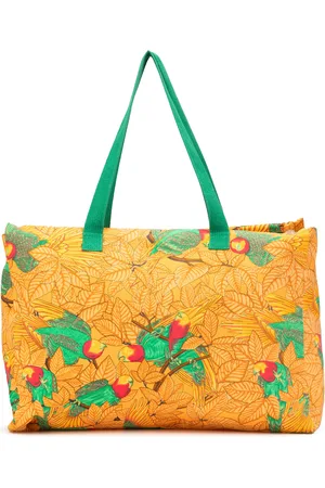 Hermès 2000-2020 Toile Les Perroquets Tote