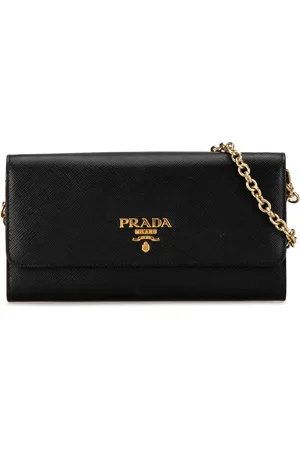 Prada 2013-2023 Saffiano Lux Wallet On Chain
