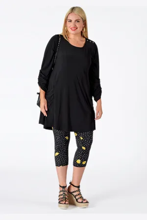 Yoek Legging LEMON | Zwart | Maat S