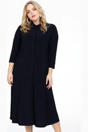 Yoek Lange blouse-jurk | Blauw | Maat 38/40