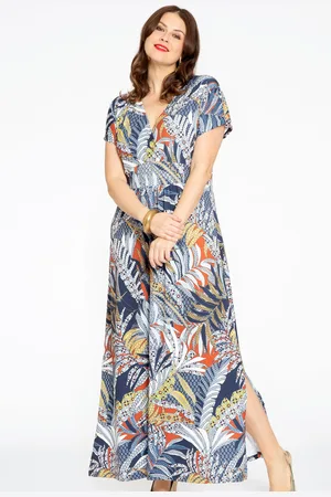 Yoek Maxi-jurk | Blauw | Maat 38/40