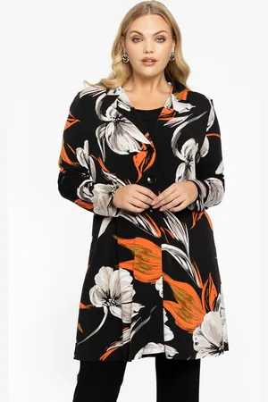 Yoek Blazer A-lijn CAMELLIA | Zwart | Maat 38/40