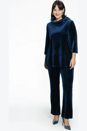 Yoek Trousers bootcut | Blauw | Maat 38/40