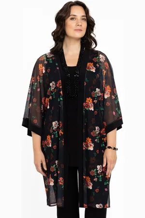 Yoek Kimono BABY ROSE | Zwart | Maat 38/40