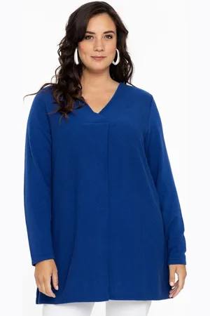 Yoek Trui met V-hals | Indigo | Maat 38/40