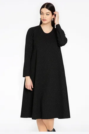 Yoek Jurk met rits STELLA | Zwart | Maat 38/40
