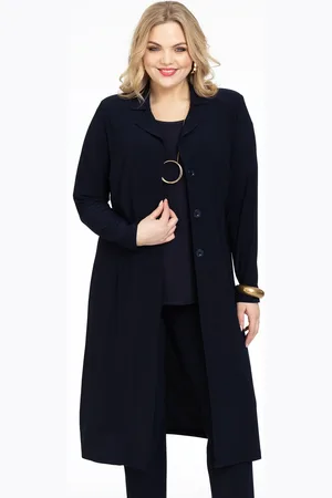 Yoek Blazer extra lang | Blauw | Maat 38/40