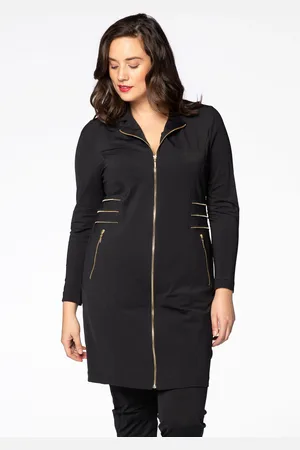 Yoek Blazer met ritsen COCO | Zwart | Maat 38/40