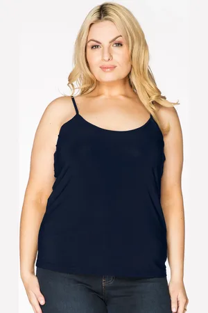 Yoek Singlet spaghetti bandjes | Blauw | Maat 38/40