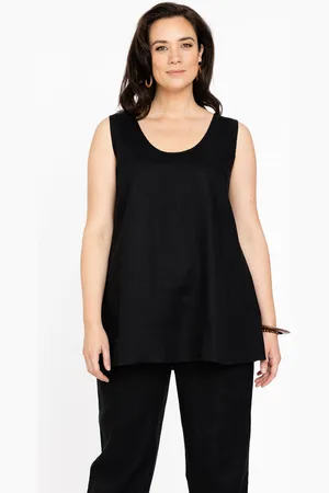 Yoek Singlet flare | Zwart | Maat 38/40