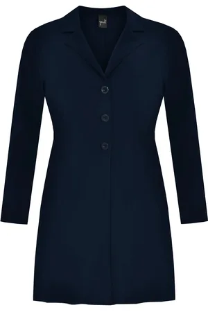 Yoek Blazer long | Blauw | Maat 38/40
