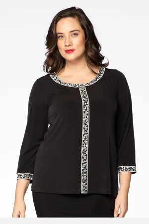 Yoek Shirts relax | Zwart | Maat 38/40
