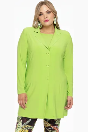 Yoek Blazer long | Groen | Maat 38/40